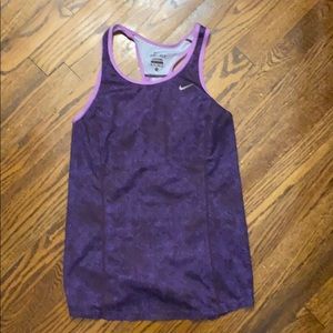 Nike dry fit purple tank size xs